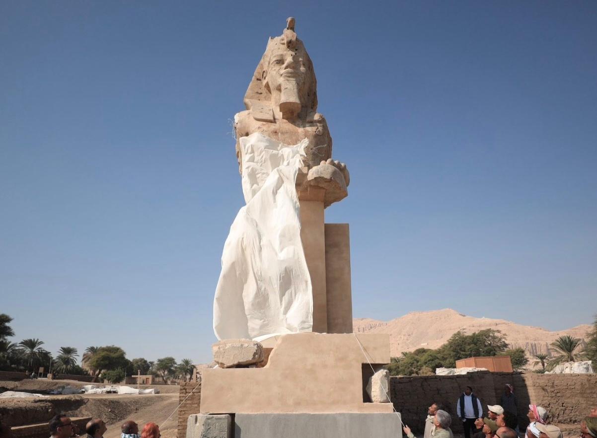 Restauran estatuas del faraón Amenhotep III en Egipto 