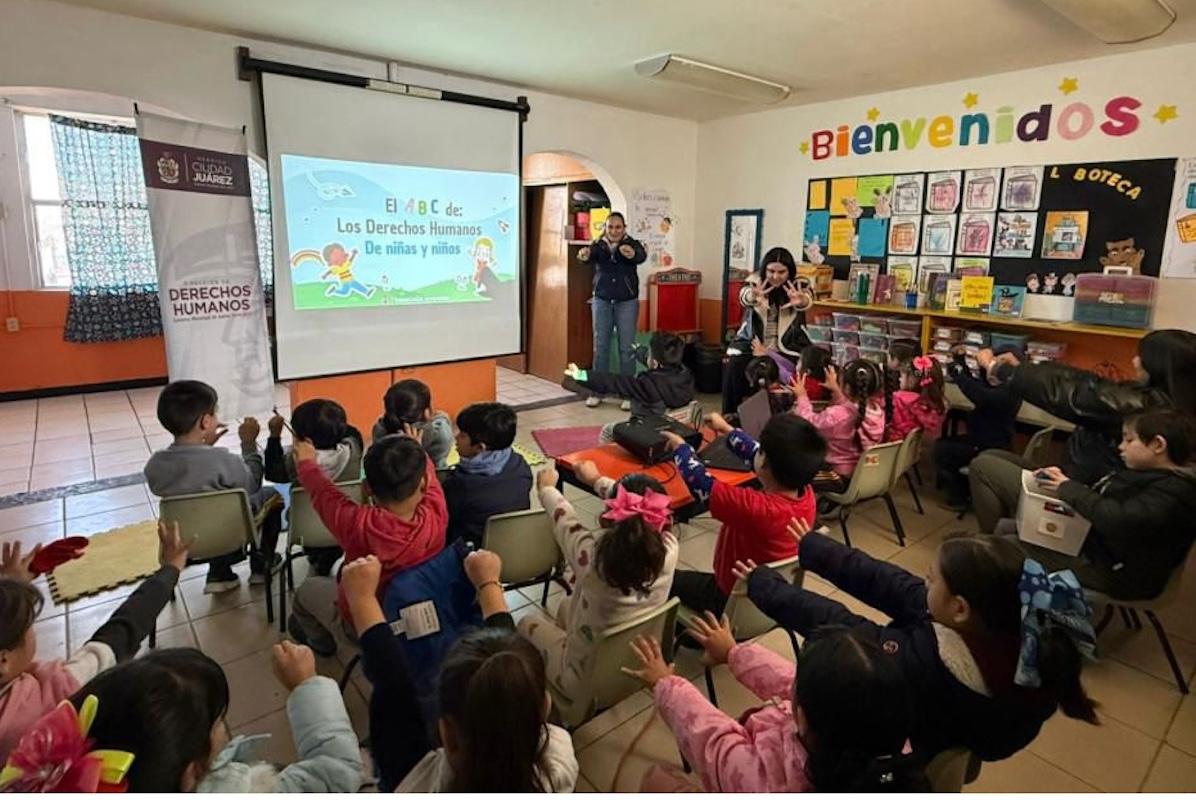 Ofrecen taller de los derechos humanos a menores ne la frontera