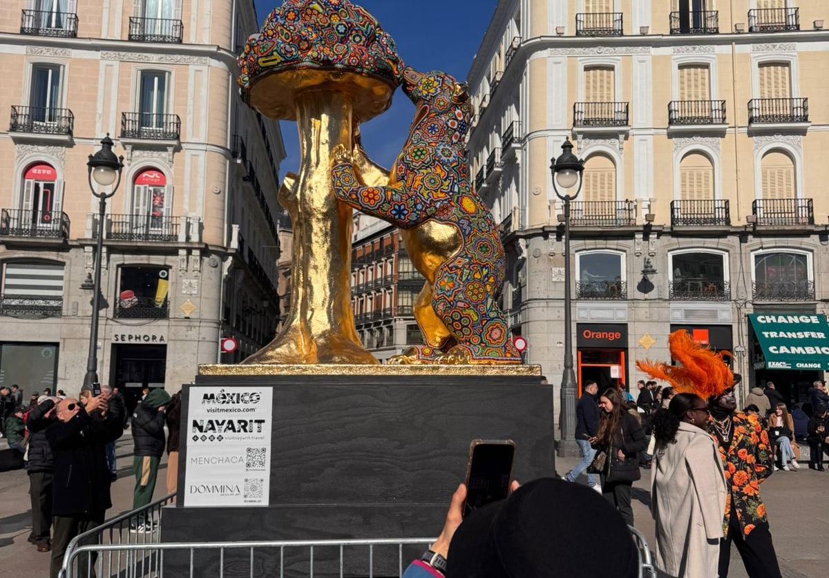 Nayarit y Madrid se hermanan a través del arte wixárika en la Puerta del Sol