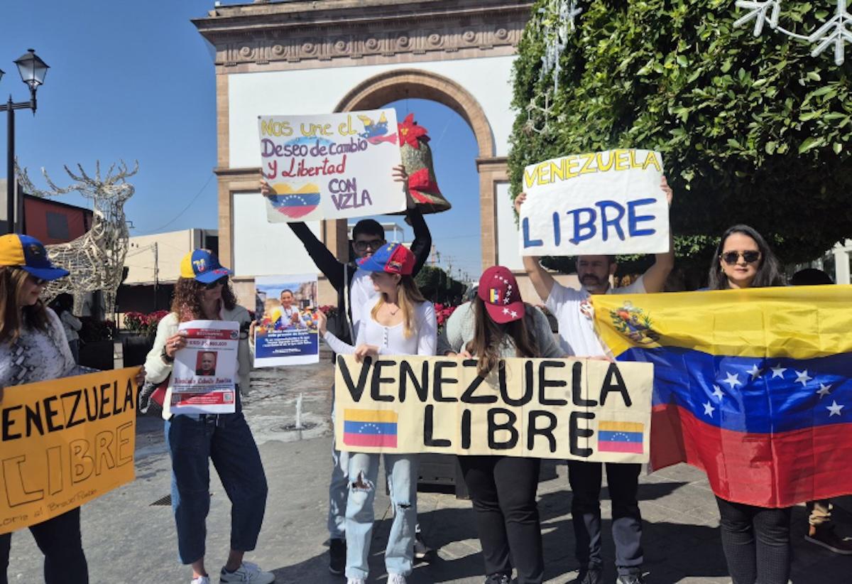 Venezolanos en Guanajuato salen a las calles a celebrar la libertad