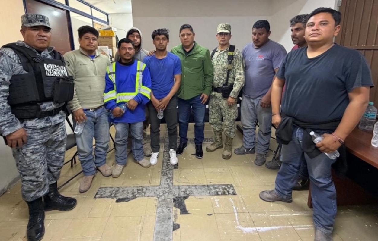 Localizan con vida a electricistas en SLP 