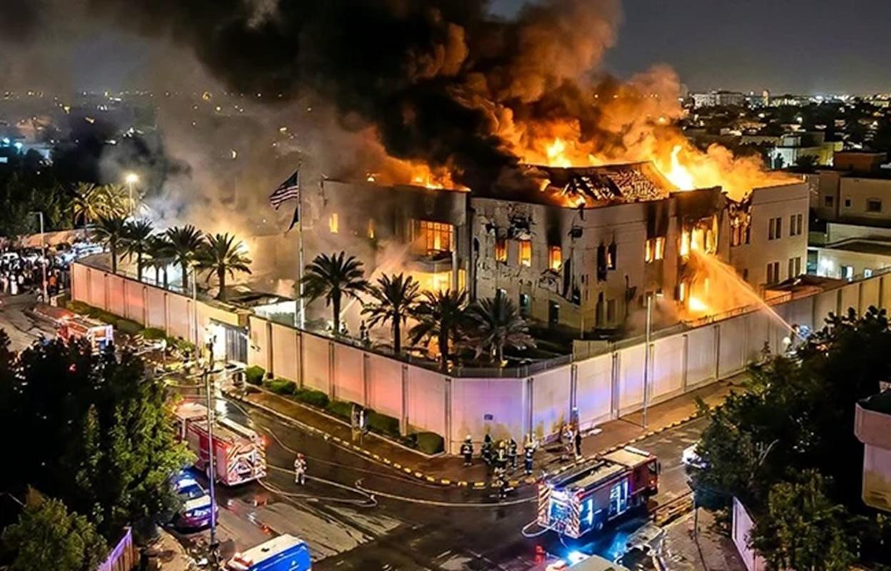 Irán ataca embajada de Estados Unidos en Arabia Saudita