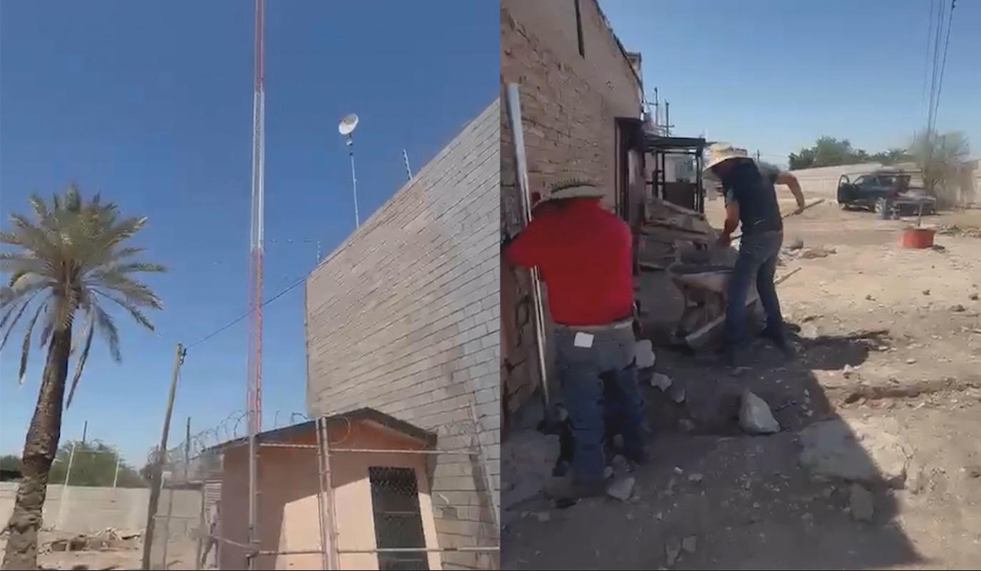 Maderera en Mexicali amenaza transmisiones de XEAO y XEHG