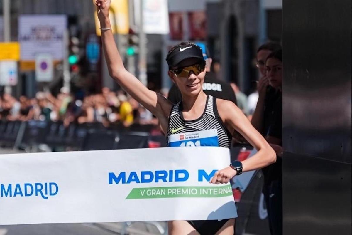 Atleta mexicana Alegna González triunfa en Madrid 