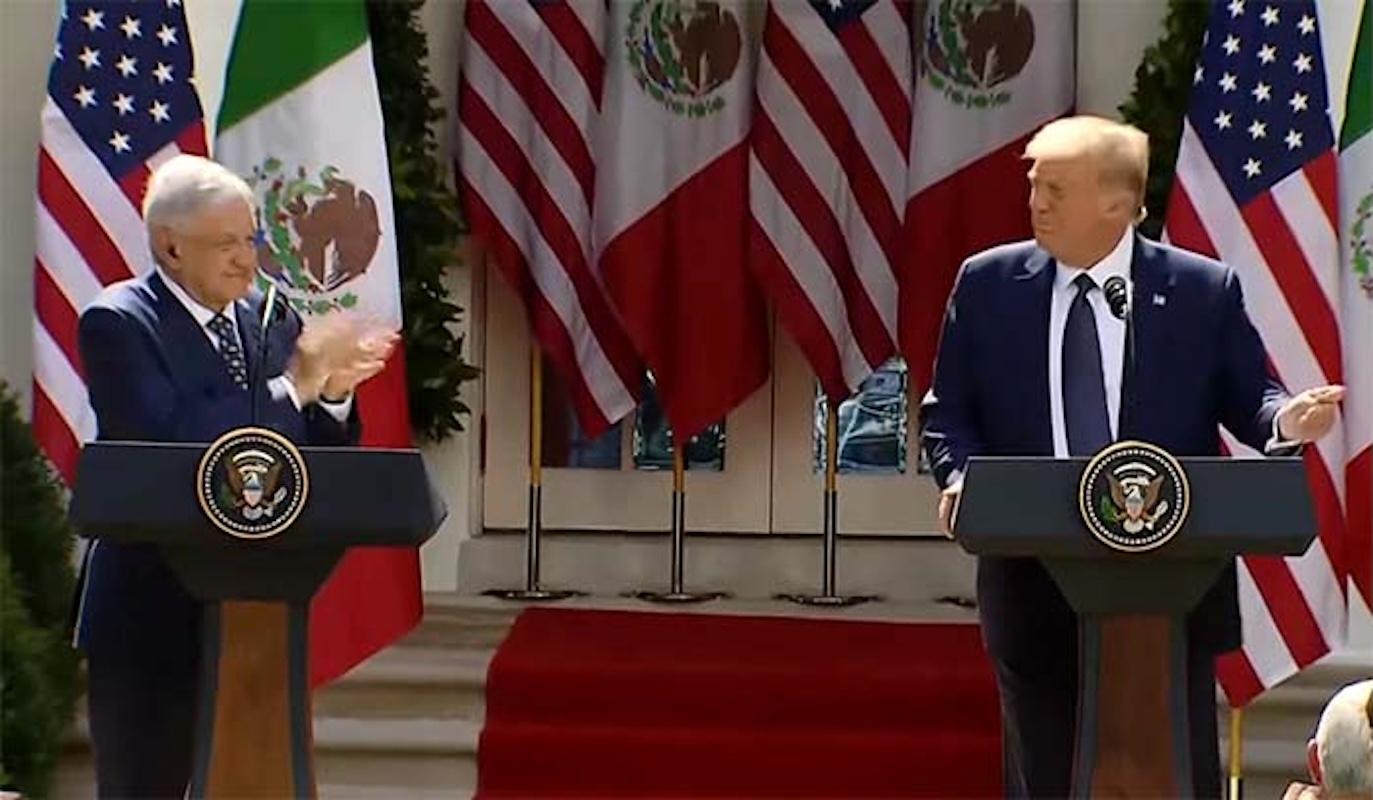 AMLO reapareció deseando que regrese el otro Trump 