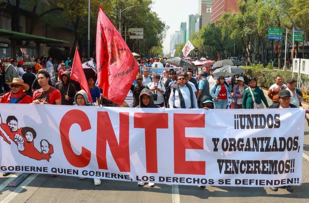 CNTE llevará protestas al Estadio Ciudad de México durante la inauguración del Mundial