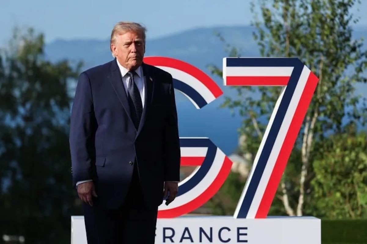 Trump llega al G7 presumiendo acuerdo de paz con Irán y reapertura del estrecho de Ormuz
