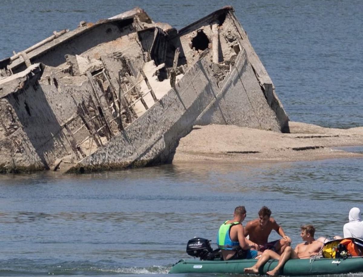 La sequía en Europa dejó a la vista barcos nazis de la Segunda Guerra Mundial
