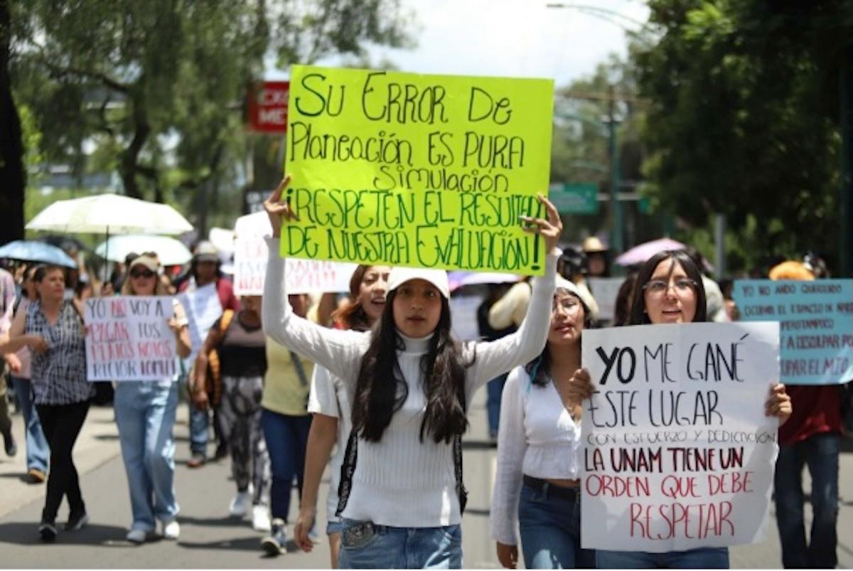 Aspirante seleccionados de la UNAM, colapsan en el sur de la CDMX