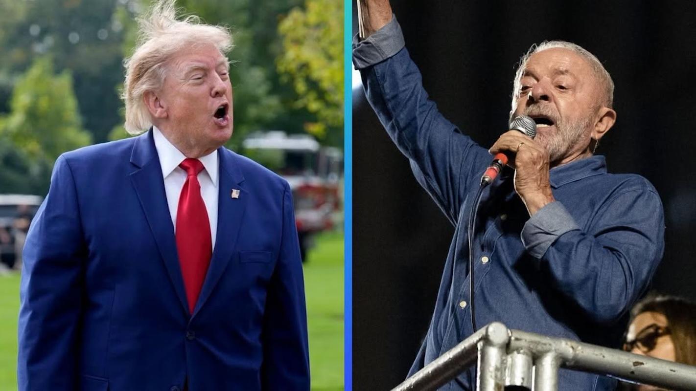 Trump asegura que hubo fraude en el triunfo de Lula Da Silva