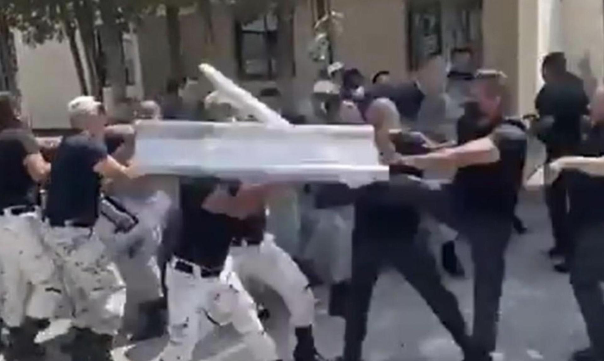 Estudiantes de la Guardia Nacional terminan a golpes en entrenamiento