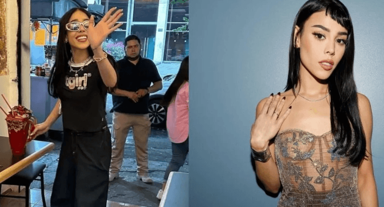 Danna Paola es captada en las licuachela