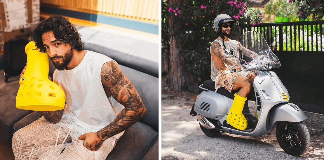 Maluma usa las botas “Bob Espoja”