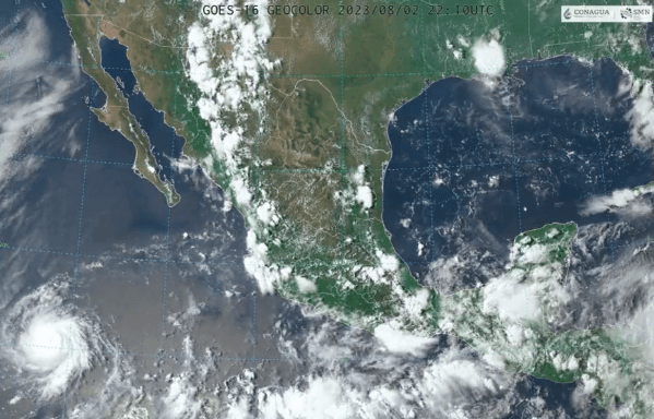 Huracán Dora provocará fuertes lluvias en México