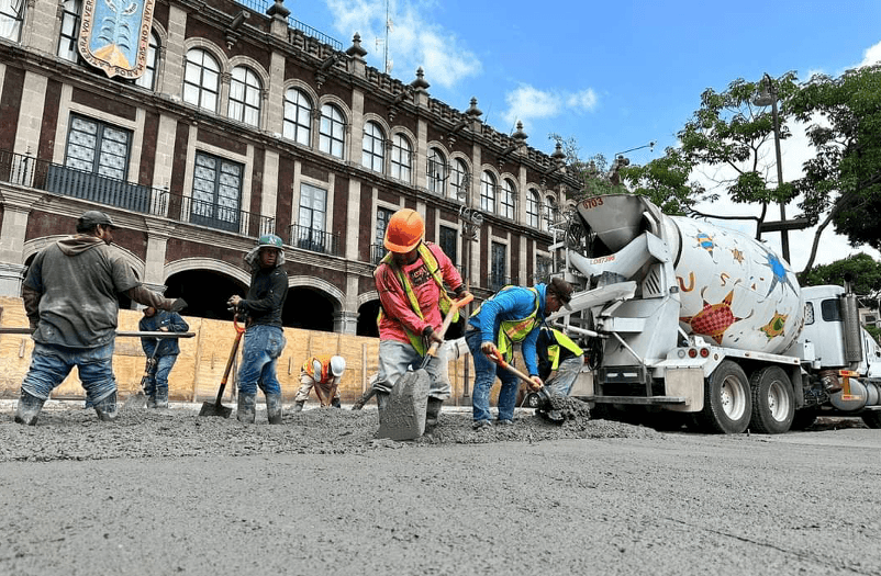 Lista la Plaza de Armas en Morelos