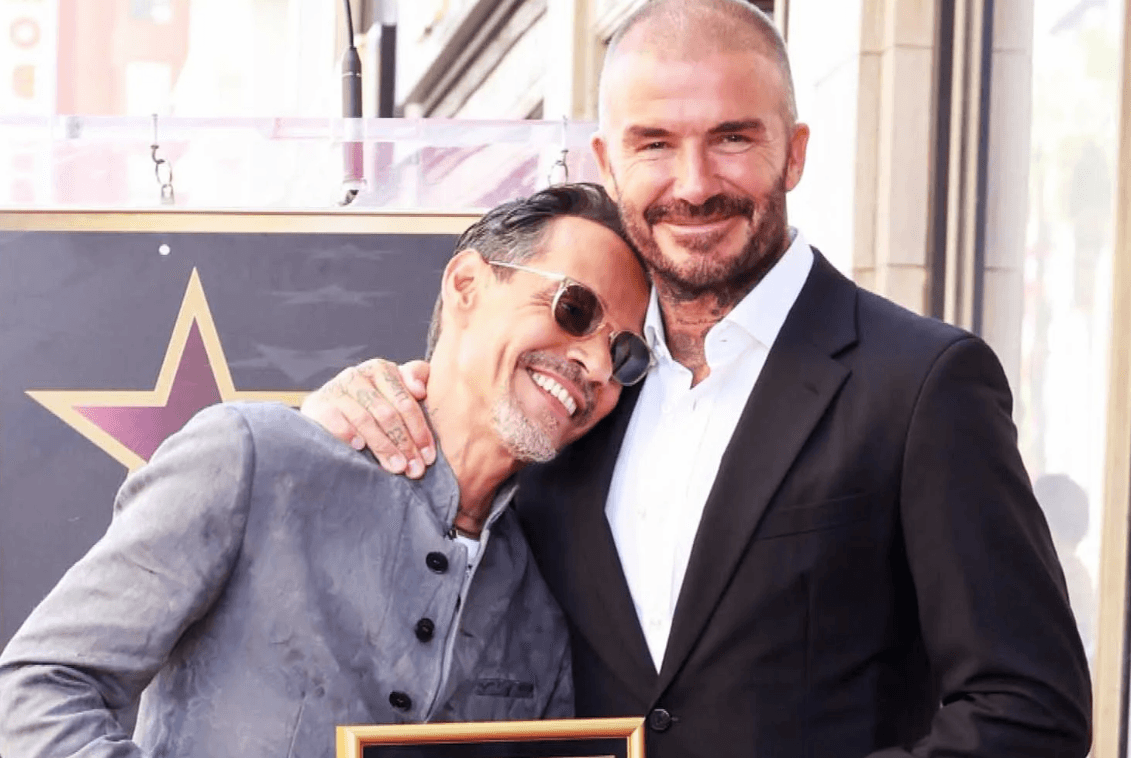 David Beckham celebra el cumpleaños de Marc Anthony