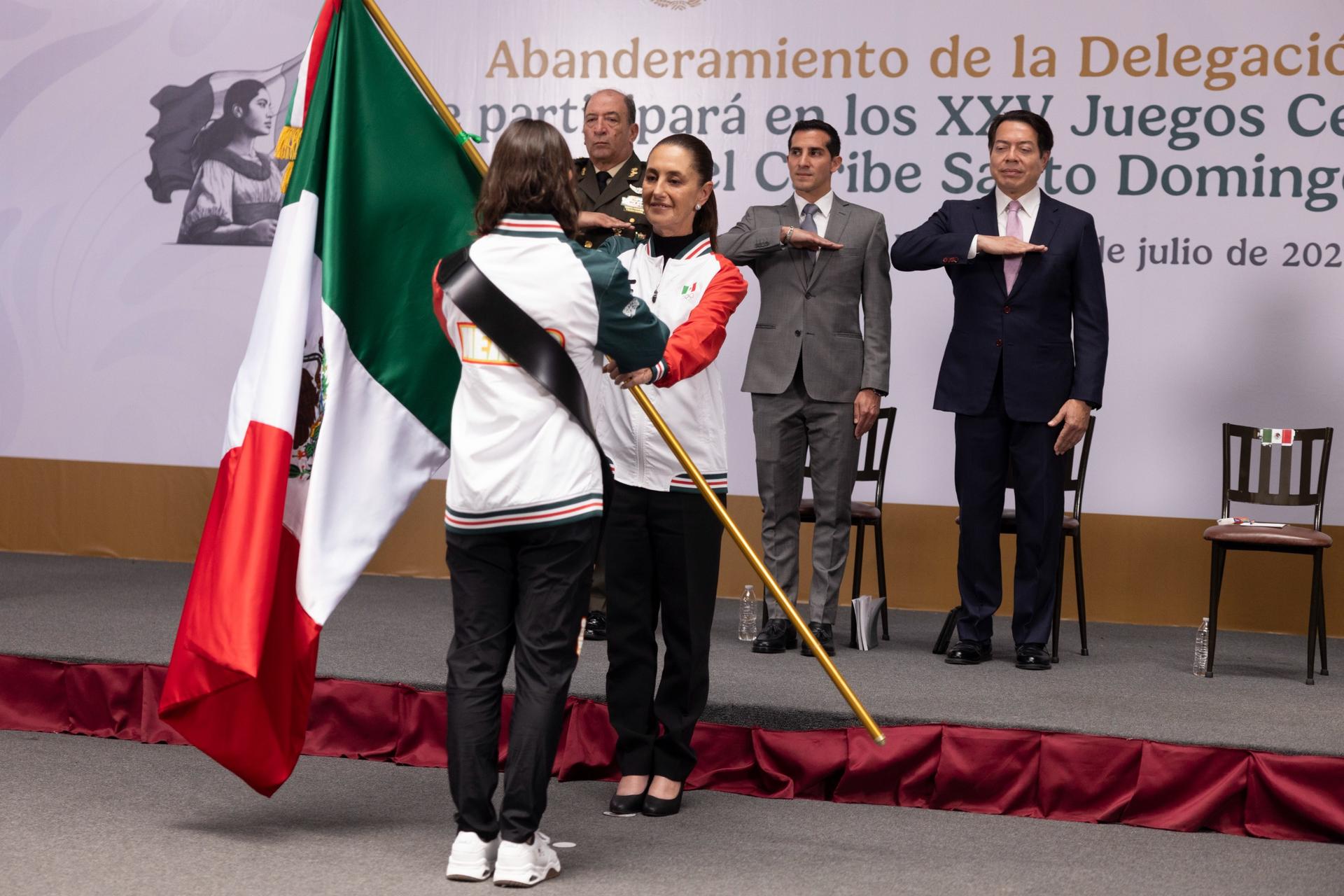 Sheinbaum abandera a la Delegación Mexicana rumbo a los Juegos Centroamericanos