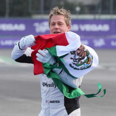 Brad Pitt estuvo en el Gran Premio de México