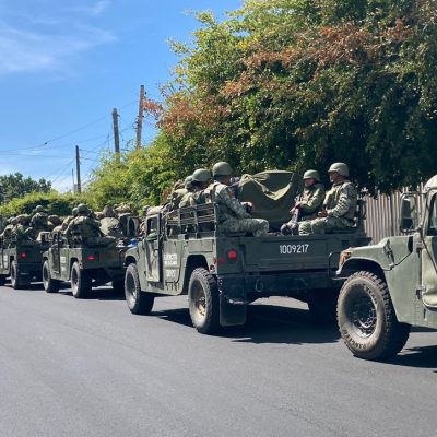 Llegan 400 soldados más a Culiacán