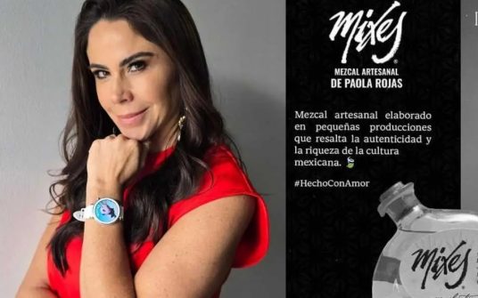 Tunden a Paola Rojas por su marca de mezcal