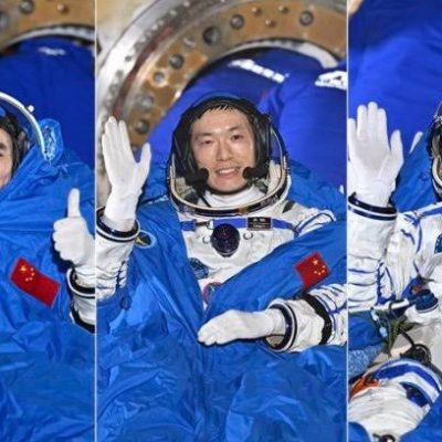 Tres astronautas chinos regresan a la Tierra 