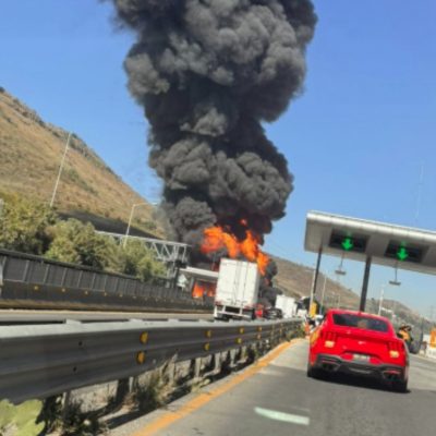 Explosión en la autopista Chamapa- Lechería